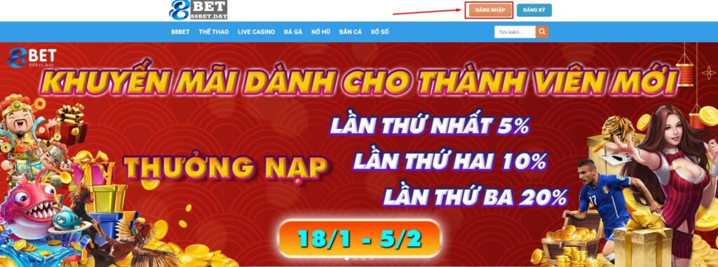 Đăng nhập 88Bet Đăng nhập 88Bet