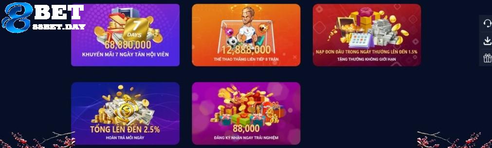 Sở hữu chương trình khuyến mãi tại 88bet đơn giản và dễ dàng Sở hữu chương trình khuyến mãi tại 88bet đơn giản và dễ dàng