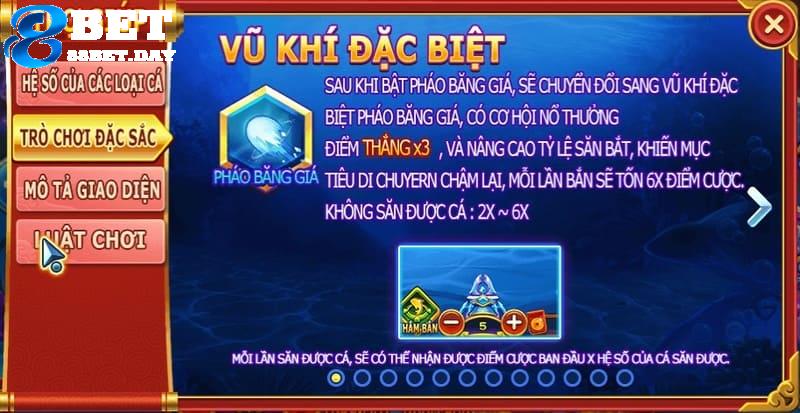 Fishing YiLuFa và những điều thú vị đang chờ bạn tại 88bet 7 Người chơi sẽ được khám phá những vũ khí đặc biệt trong game