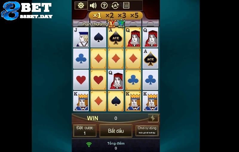SuperAce – chinh phục những lá bài cùng game nổ hũ 88bet 8 Vòng quay sẽ xuất hiện trên màn hình, hãy chọn mức cược phù hợp với nhu cầu